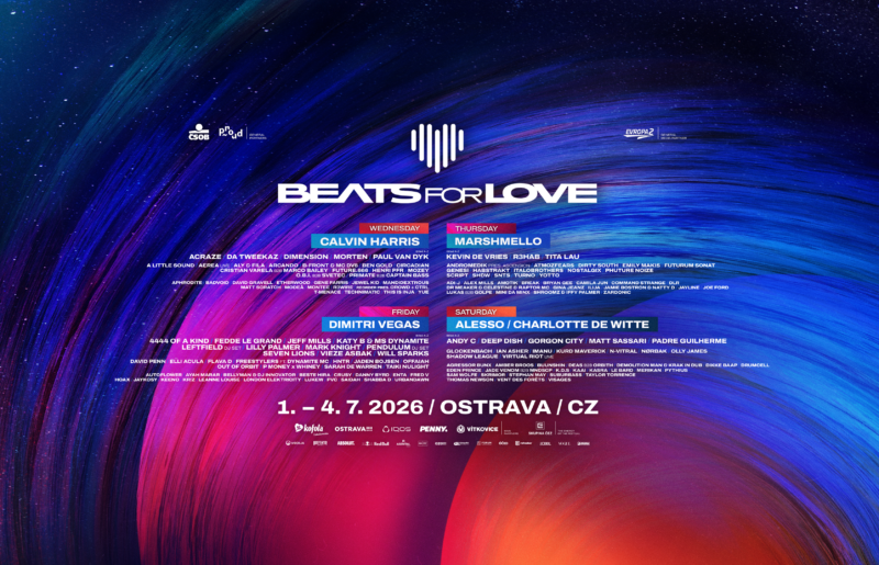 Beats for Love 2026 odhaluje kompletní line-up zahraničních hvězd!